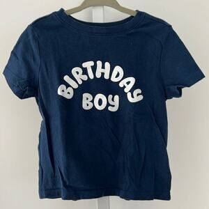 OLD NAVY birthday boy short sleeve t-shirt navy 2T